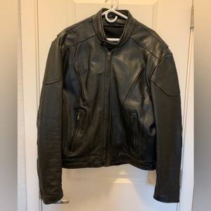 Slightly used mens leather jacket